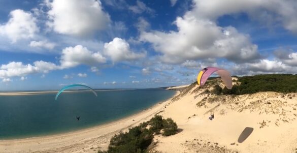 Baptême de parapente sur la Dune du Pilat