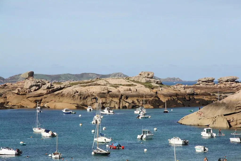 la côte de Granite rose sur les côtes françaises