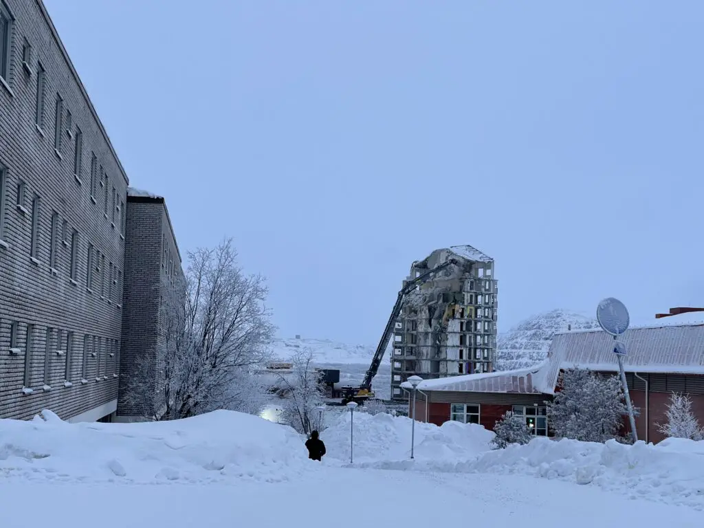 Destruction de l'ancien centre ville de Kiruna