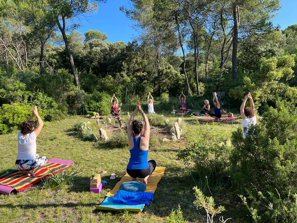 Christelle professeur de yoga à Montpellier Nord avec Harmonyogas