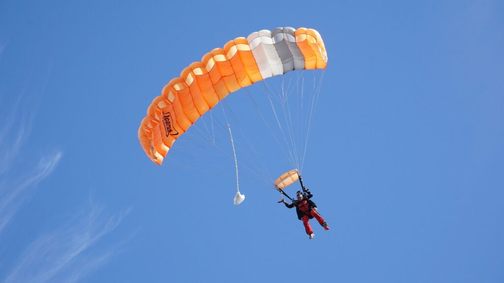 Offrir un saut en parachute