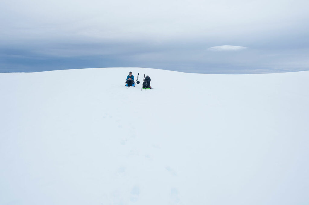 Sommet du glacier Drangajökull