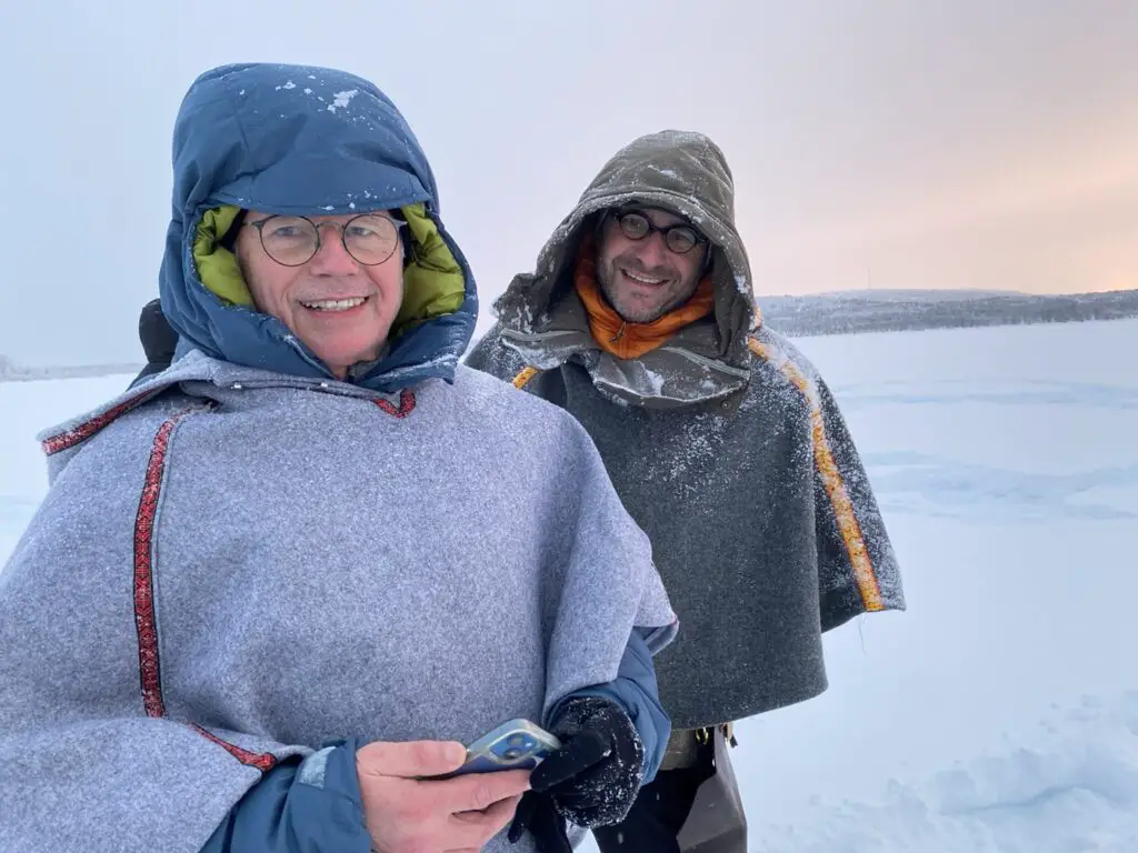 Gérard LONGUET et Michael ROUHAUD organisateur de voyage en laponie suédoise