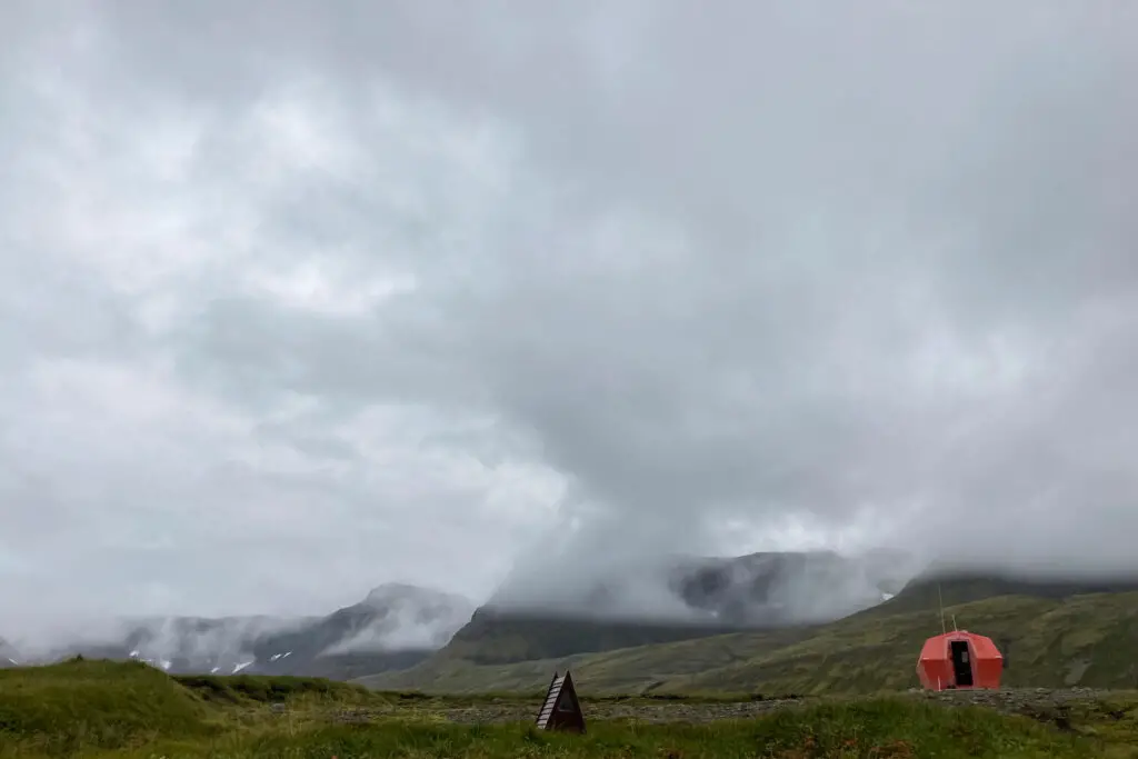 Le refuge d'urgence de Hlöðuvík pour les treks à Hornstrandir