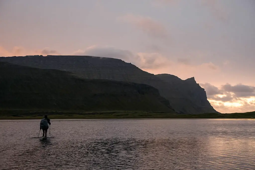 La rivière de Hornvik lors d'un trek à Hornstrandir