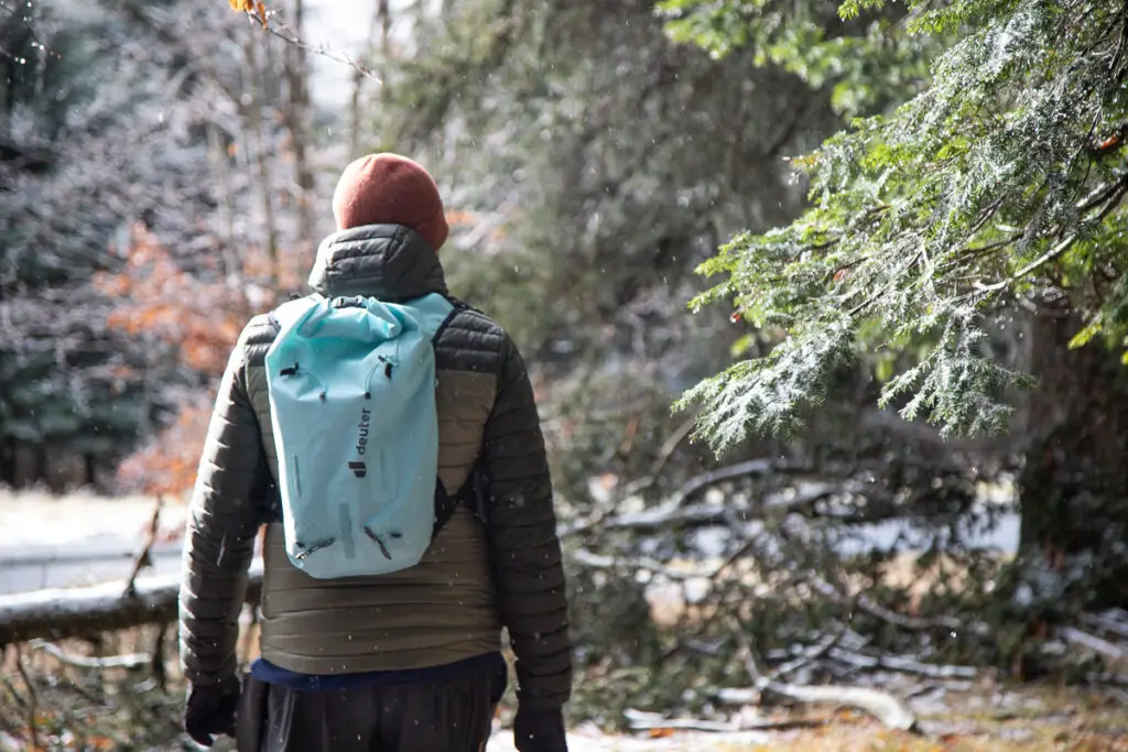 Randonnée hivernal au Mont Aigoual avec sac deuter vertrail 16