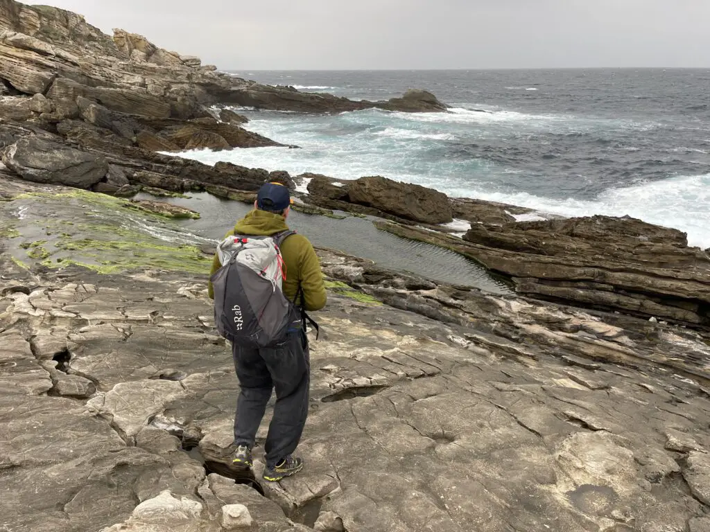 retour d'expérience terrain du sac à dos rab Muon 40L RAB