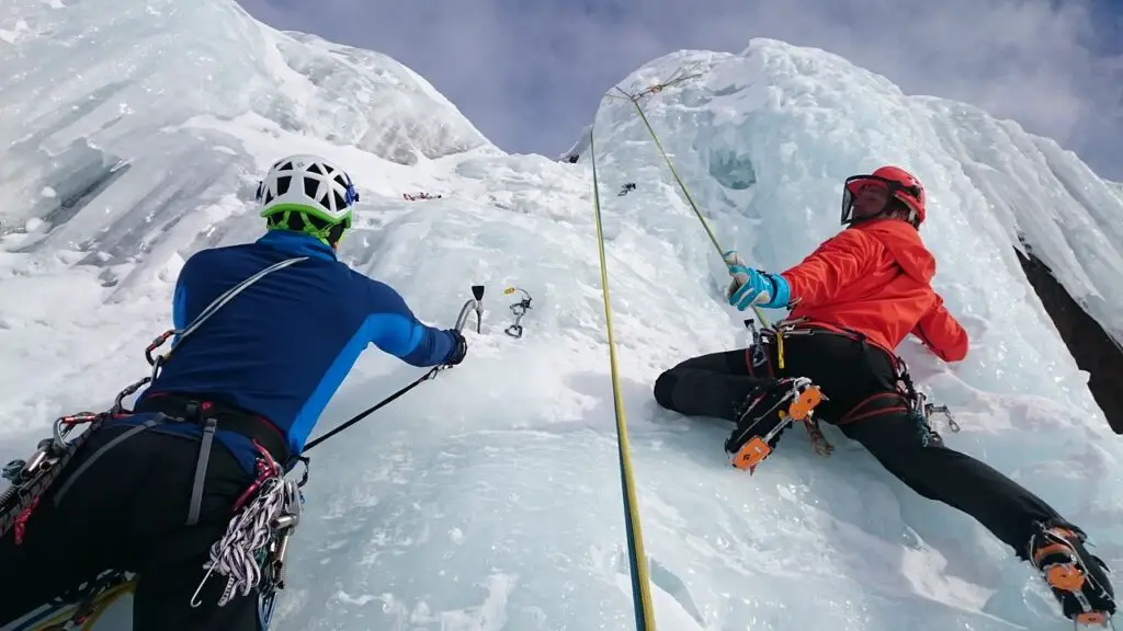 Escalade sur glace