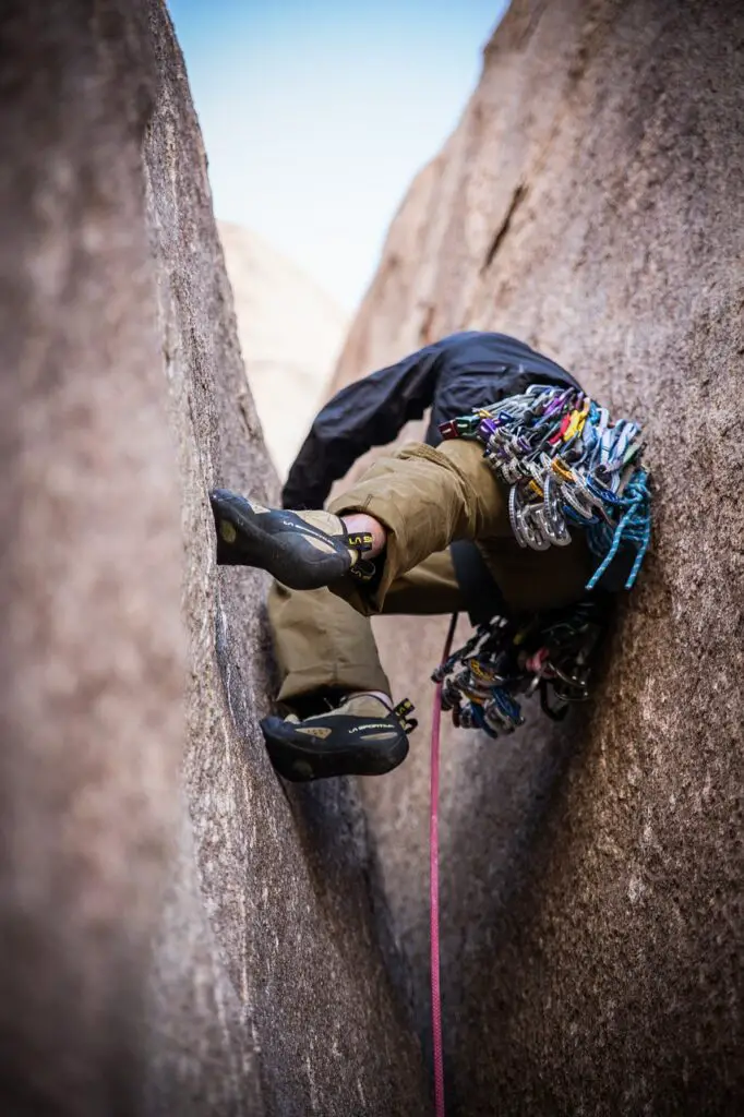 L'escalade traditionnelle ou Trad