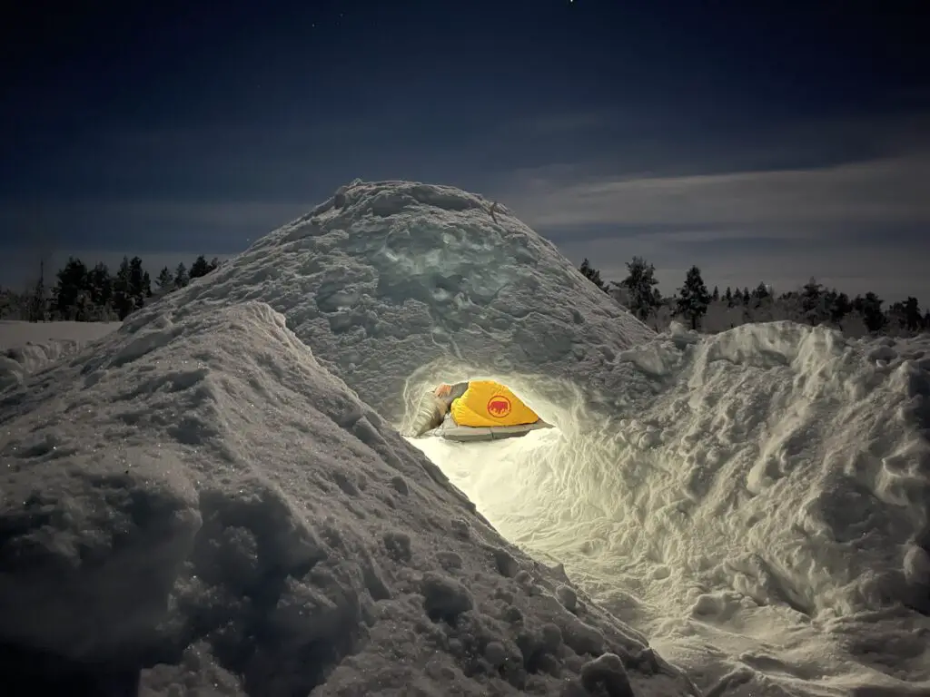 Nuit en igloo en laponie suédoise