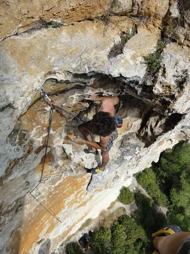 escalade dans les alpilles