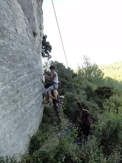 escalade dans les alpilles