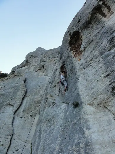 escalade dans les alpilles